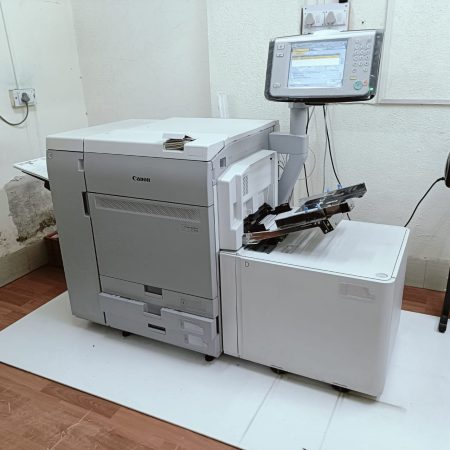 Our infrastructure showcasing high-speed digital printing press