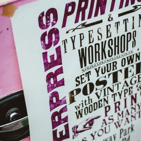 Vintage poster for branding & printing services